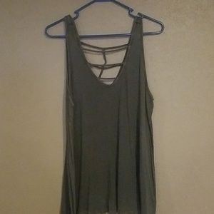 Olive green tank top